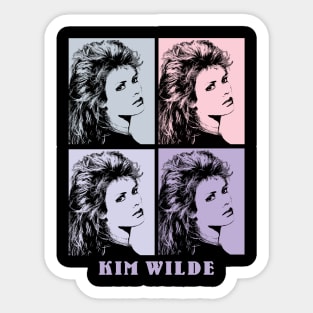 Kim Wilde 80s Pop Art Sticker